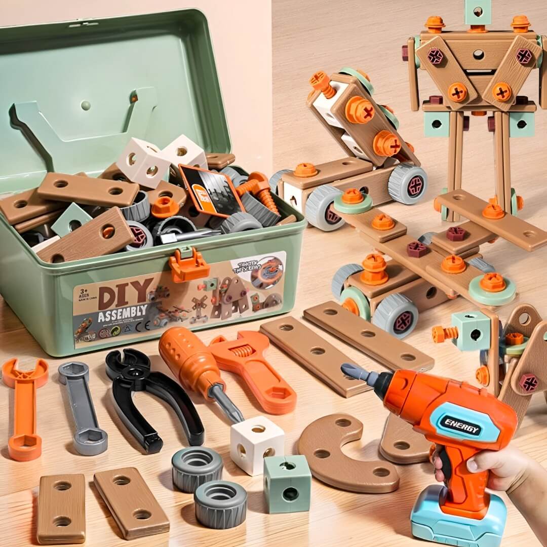 Sparkjolly® 144 Pcs Junior Engineer Workshop Kit